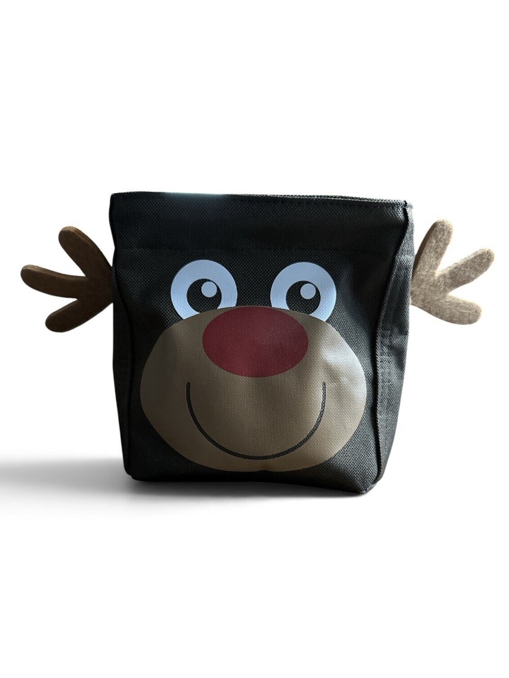 Thirty-One Gifts Reindeer Caddy Cube Christmas Holiday Storage Organizer Black